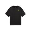 Bvb Ftblnrgy Ss Jersey Solid Color Casual Loose Round Neck Short Sleeve T-Shirt Men Tops Black 774274-05