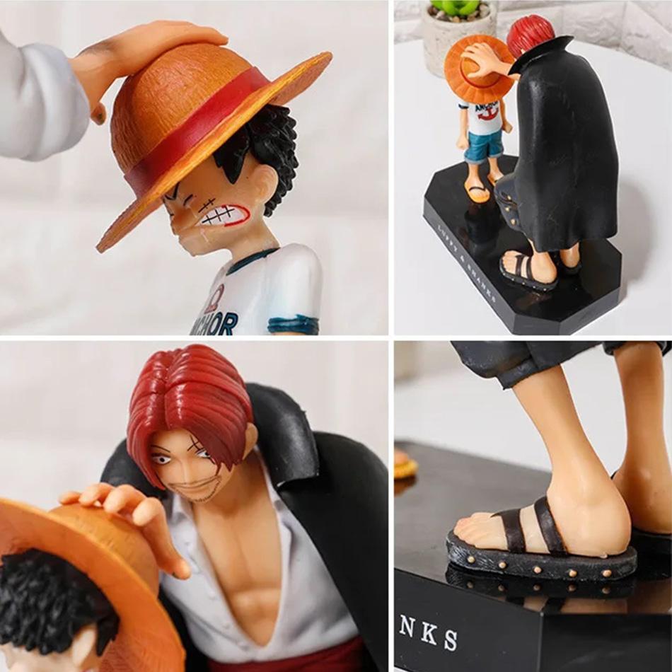 Фигурка Аниме One Piece Луффи Четыре Императора Шанкс Луффи в Соломенной Шляпе Фигурка Действия Монки Д. Луффи Коллекционная Фигурка Кукла Игрушки