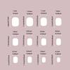 Christmas Press On Nails Short Square False Nails White Snowflake Full Cover Stick on Nails Santa Claus Artificial Nails