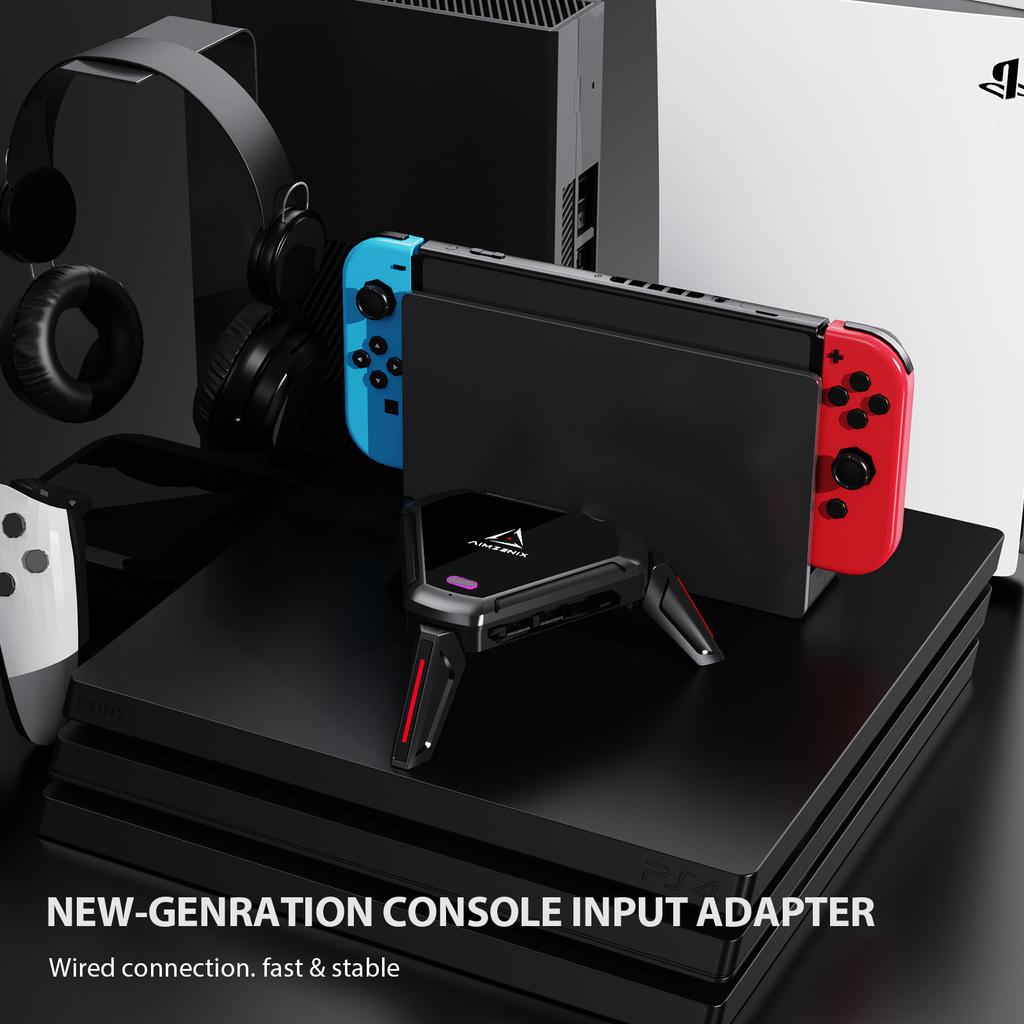 AIMZENIX Monster For Switch PS5/4/3 XBox Keyboard Mouse Adapter Converter