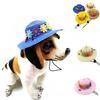 Шляпа для домашних животных, регулируемая, удобная для ношения, с цветочным орнаментом, дышащая, удобная, декоративная, без запаха, шапка для собаки
