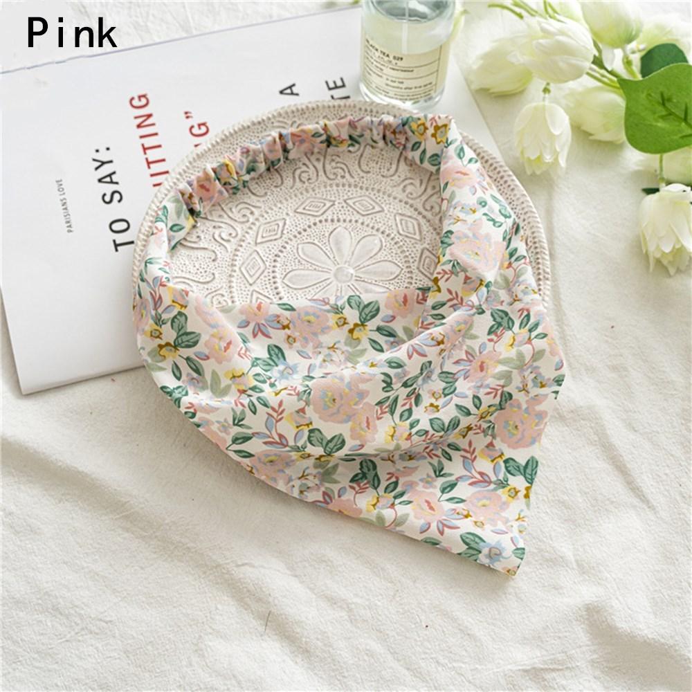 Vintage Elastic Headwrap Scrunchies Turban Triangle Bandanas Headband Hairband Hair Scarf