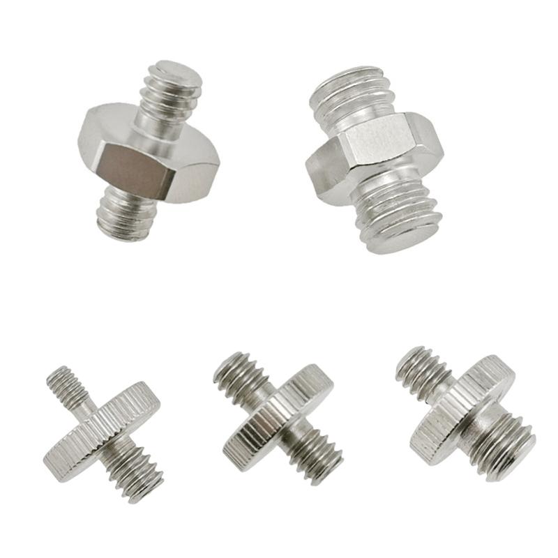 Переходник с наружной резьбой 1/4" на наружную резьбу 3/8", двойной переходник с наружной резьбой, переходник с резьбой для штатива, двойной переходник для шпилек, металлические аксессуары для камер