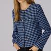  She S miSS  Check Tweed Jacket Swwjko31010 Bl