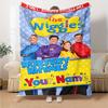 Wiggles Personalized Name Blanket Multi-purpose Personalized Blanket Ultra-Soft Versatile for Office Bed Picnics Sofa Four Seasons Multipurpose