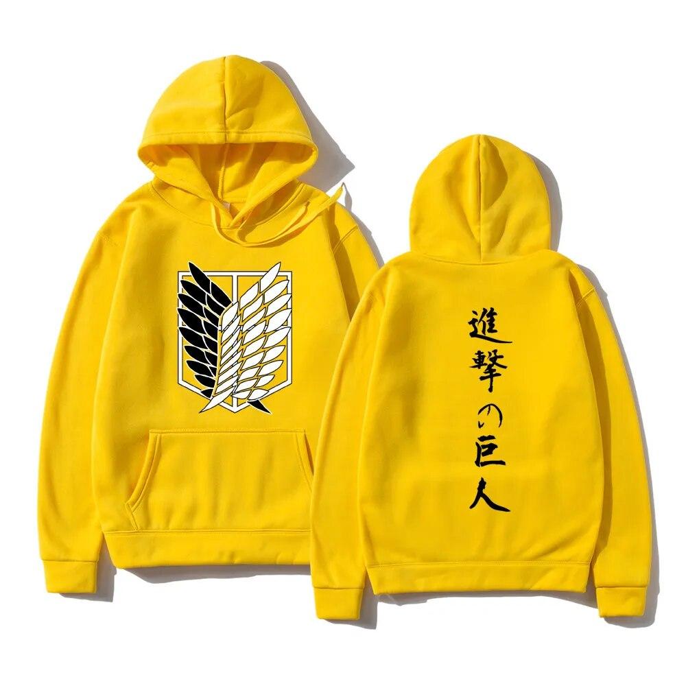 Атака на Титанов, модные толстовки унисекс, толстовки с капюшоном в японском аниме, пуловеры с капюшоном, топы Shingeki No Kyojin, унисекс, одежда с капюшоном