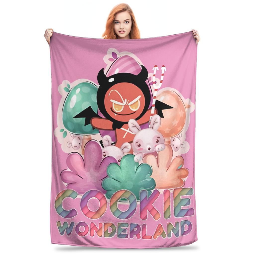 Теневой Молочный Печенька Run Kingdom Одеяла Фланелевое Украшение Милое Дышащее Супермягкое Плед для Дома Спальни Покрывало