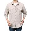Jacket Shirt Long Sleeve Autumn New Loose Casual Versatile Men's Large Size Work Shirt Jacket