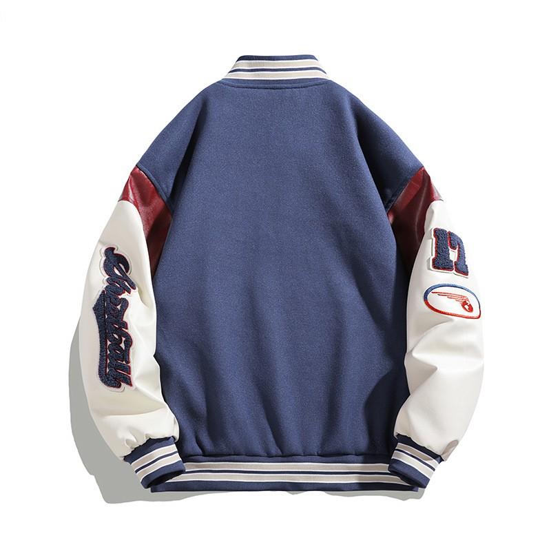 Мужская весенне-осенняя мода, свободная куртка с курткой в ​​​​Европе и США, бейсбольная повседневная одежда