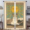 Heliocat Blackout Curtain for Room 2 Panel Partition Modern Living Room Curtains Home Interior Curtains Shades Tulle for Bedroom