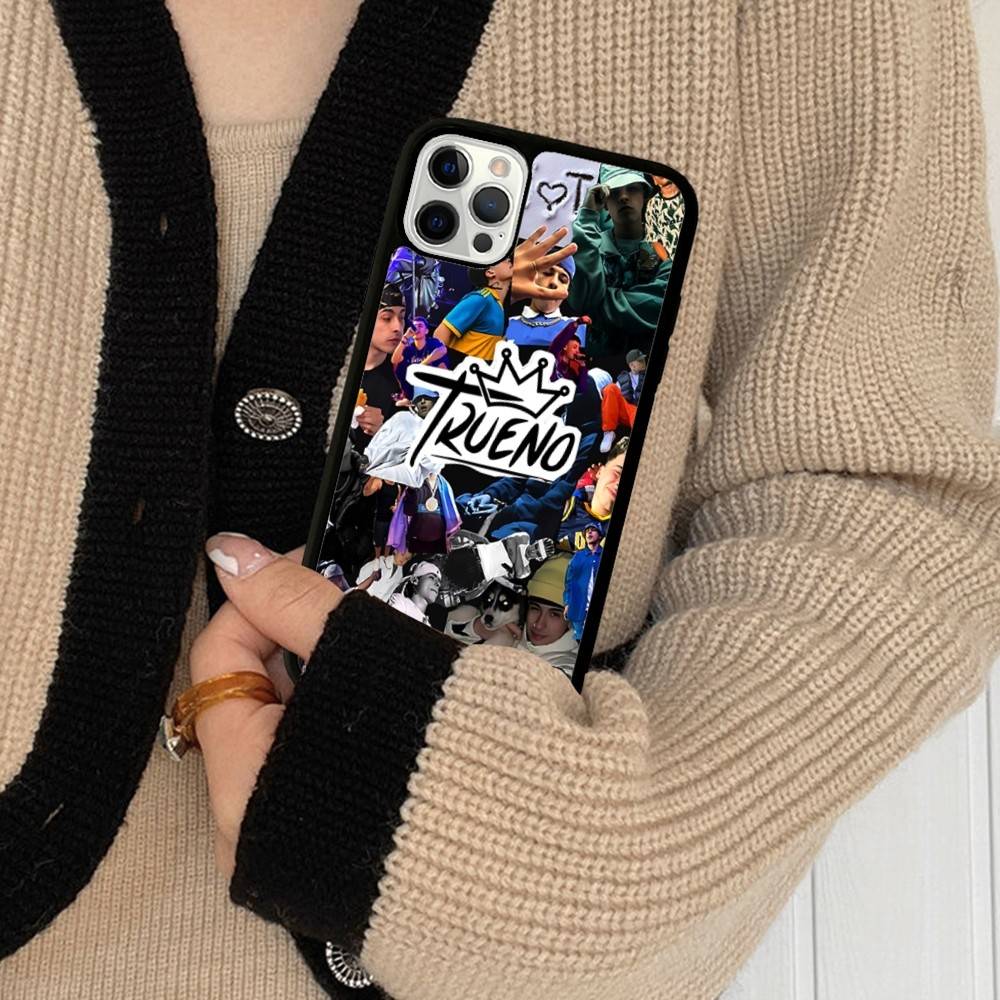 T-Trueno Rapper For IPhone 17 16 15 14 13 Pro 12 11 Pro Max Hard PC+TPU Phone Cases Back Cover