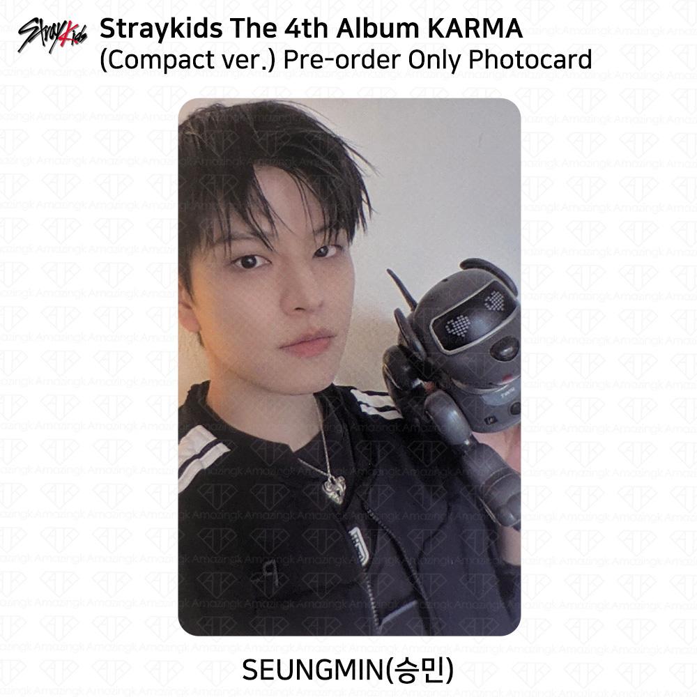 Stray Kids 4-й альбом Karma компактная версия Официальная фотокарточка