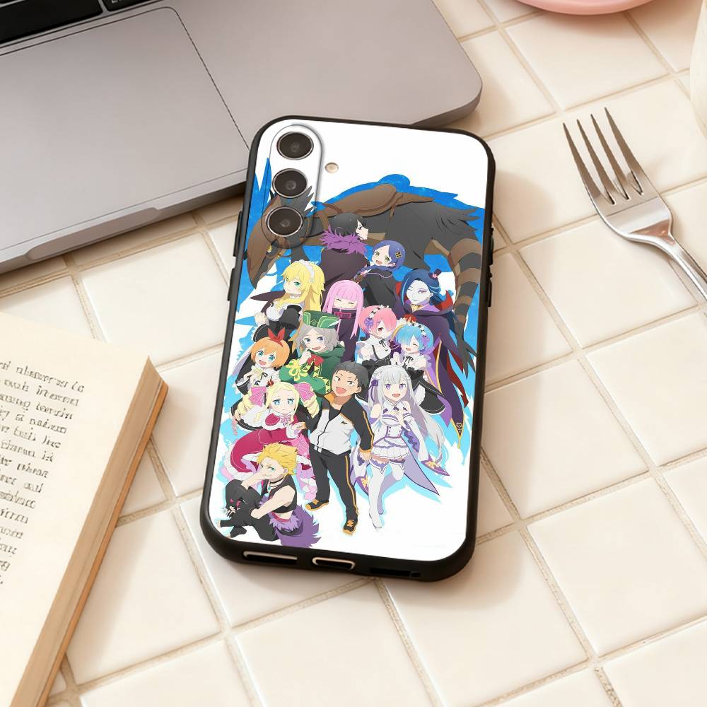Чехол для телефона R-Re ZERO Starting Life in Another World Для Samsung Galaxy A73,A72,A71,A70,A53,A52,A51,Другие Мягкий черный корпус