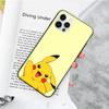 JP38 Pokemon Pikachu Black Soft Case for Xiaomi Poco X6 X4 M5 M6 F5 F6 C65 C55 C50 C51 C40 Pro Redmi 14C A3X 13C 12C 11T 10A 9C Note 7 6 8A Plus