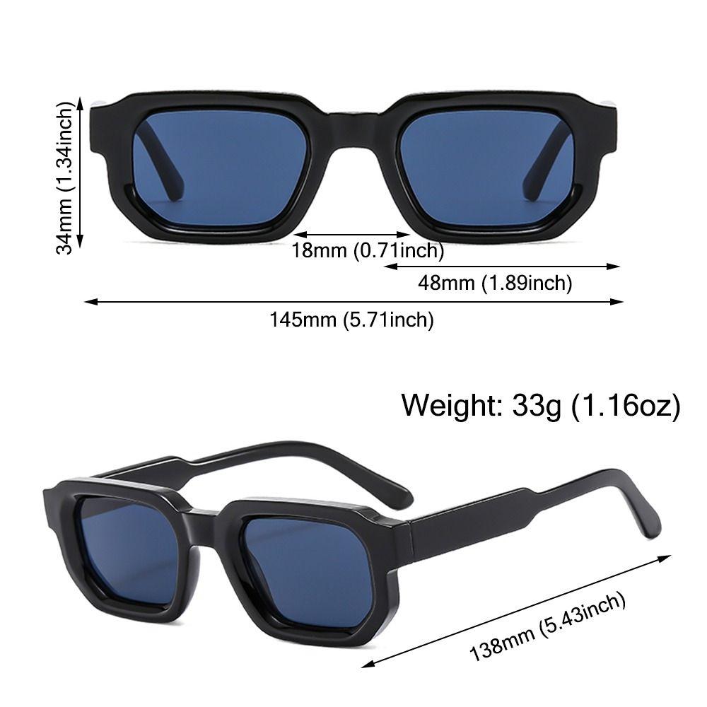 Small Shades UV400 Protection Sun Glasses Trendy Square Frame Sunglasses for Women & Men