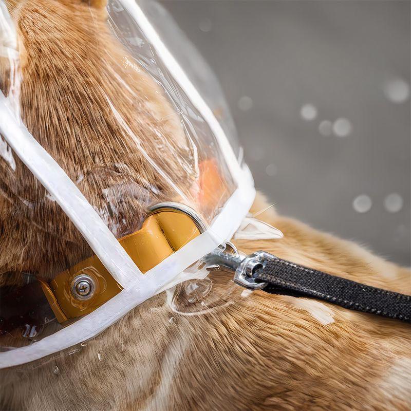 Дождевик для собак, который можно вытащить, товары для улицы для домашних животных, водонепроницаемый, дождевой, ветро- и прозрачный, полный комплект, светоотражающий для щенков