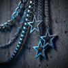Three Layers Star Pendant Pants Chain Tassel Punk Waist Chain Fashion Hip Hop Chain  Rock