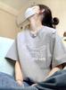 Summer cotton short-sleeved t-shirt women's new popular black design niche American loose half-sleeved top