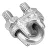 5 pcs Stainless Steel Clamp Wire Rope Clip Cable Clamp Fastener Silver Tone(M10)