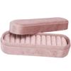 11 Slots Jewelry Organizer Velvet Lining Ring Holder Jewelry Boxes Ring Display Case  For Travel
