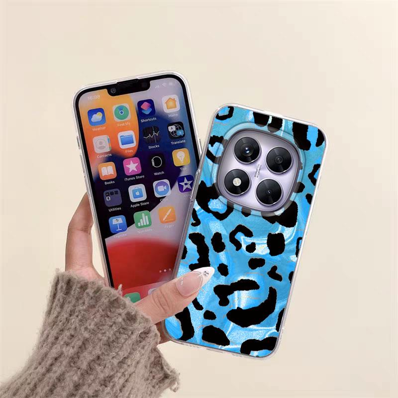 Чехол Для Redmi Note 14 13 15 Pro 5G 13 13C 14C 15C A3 A5 Чехол Для Телефона Летние Настроения Смешная Снежная Гора Бампер Защитный Силиконовый