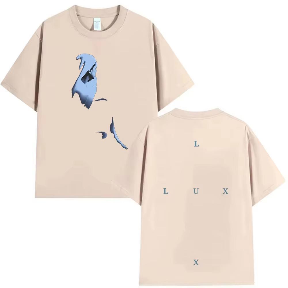 Rapper Rosalia Lux Tour 2026 Album Print T Shirt Men Women Hip Hop Gothic Short Sleeve Top Vintage Aesthetic Cotton TShirts