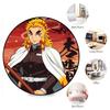 Classic Japanese-style cartoon Demon Slayer round rug, home soft decorative anti-slip yoga mat and chair mat, outdoor floor mat carpet K35