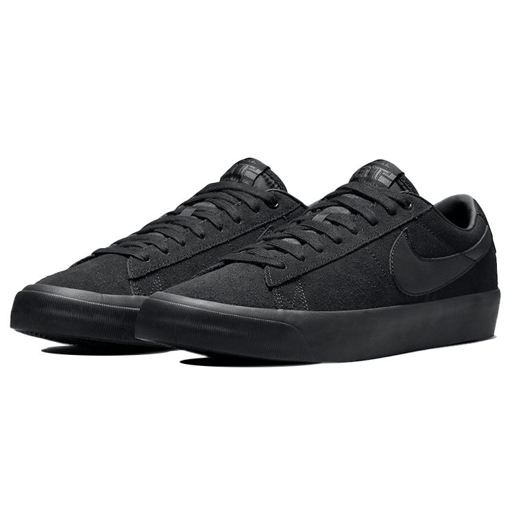 Nike Zoom Blazer Low Pro GT SB Triple Черные кроссовки унисекс антрацитовый DC7695-003