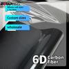 1.5x6м Капот Крыша Виниловая Пленка для Автомобиля 6D Наклейки Углеволокно Сияющий Черный Пленка для Внедорожника Водонепроницаемые Автоаксессуары