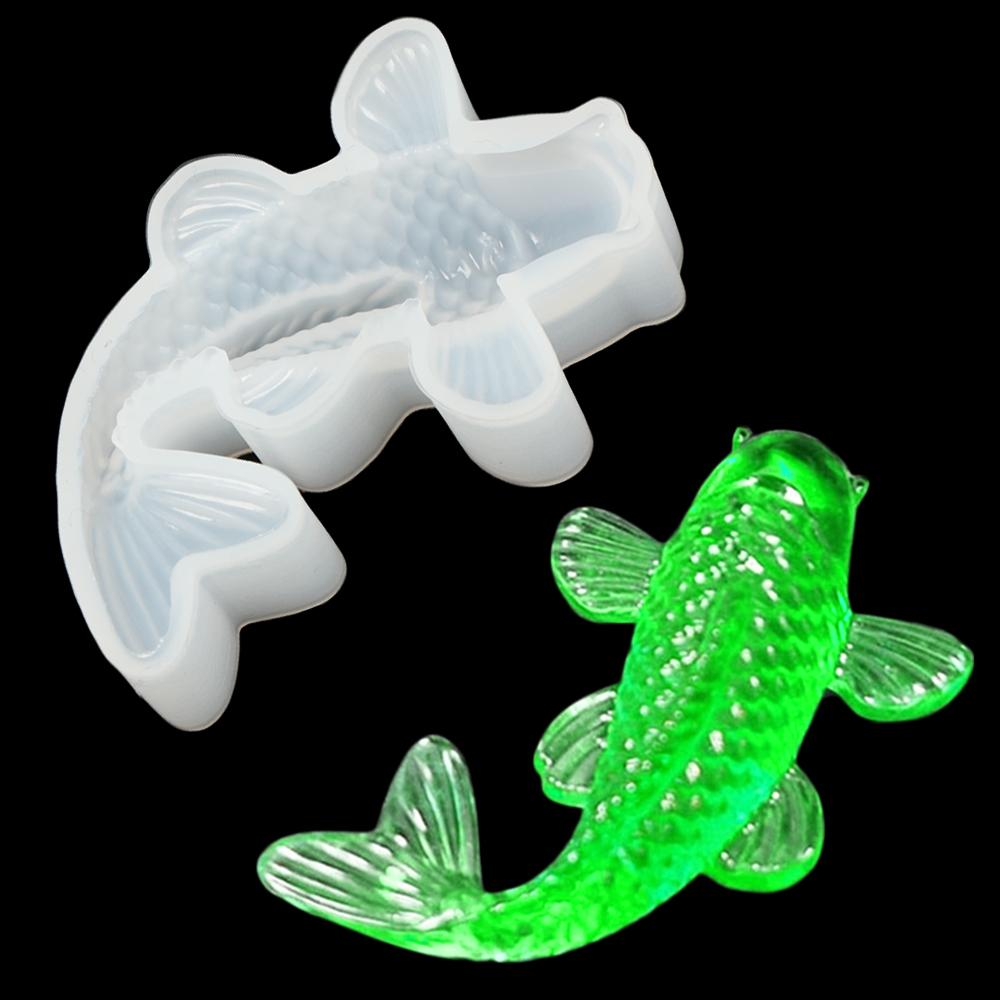 Pendant Craf Handmade Silicone Mould Resin Casting Tool Jewelry Making Koi Fish Epoxy Mold