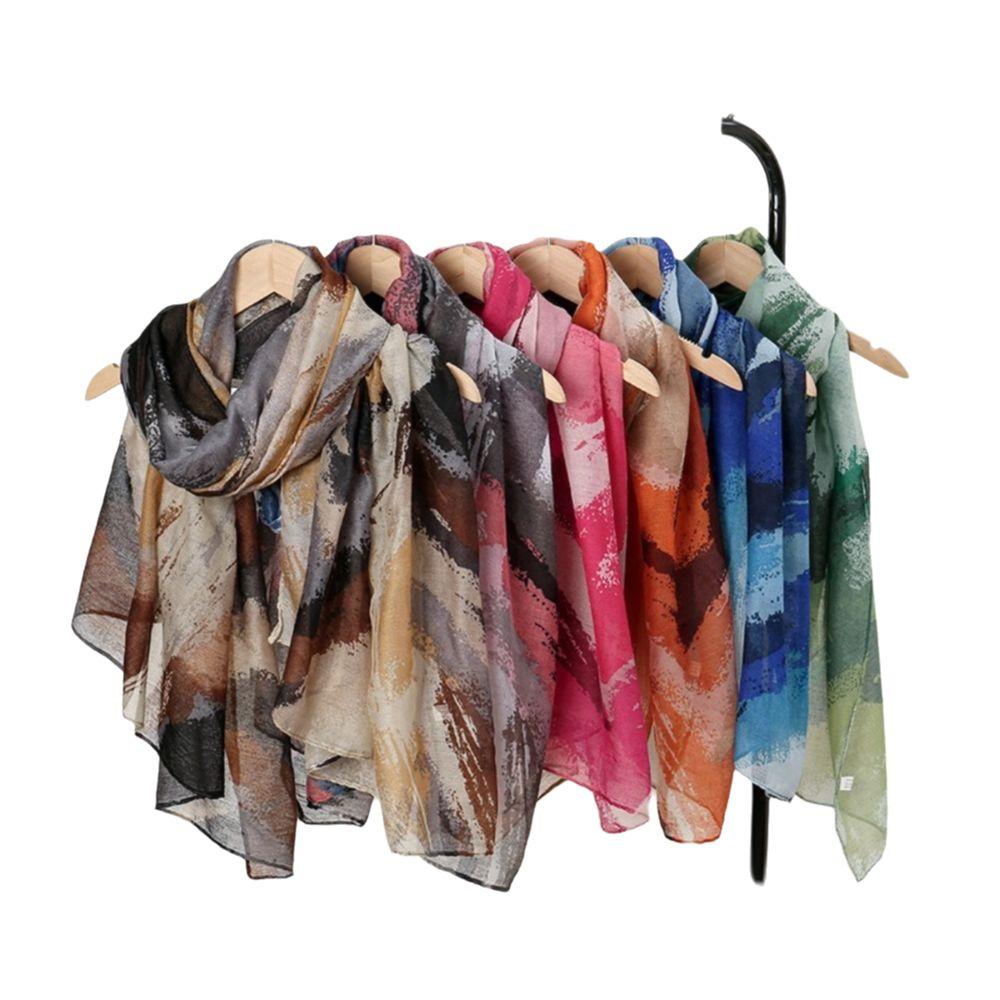 Elegant Solid Shawls Large Luxury Wrap Headscarf Fashion Organza Silk Scarf For Women Hijab