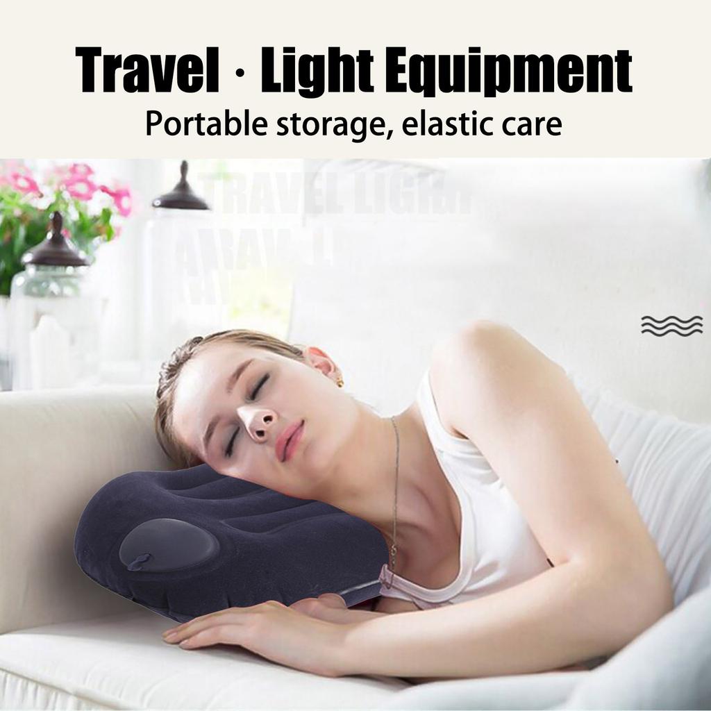 Надувная подушка Портативная подушка для поддержки шеи Дорожная подушка Сжато-надувная подушка для самолета