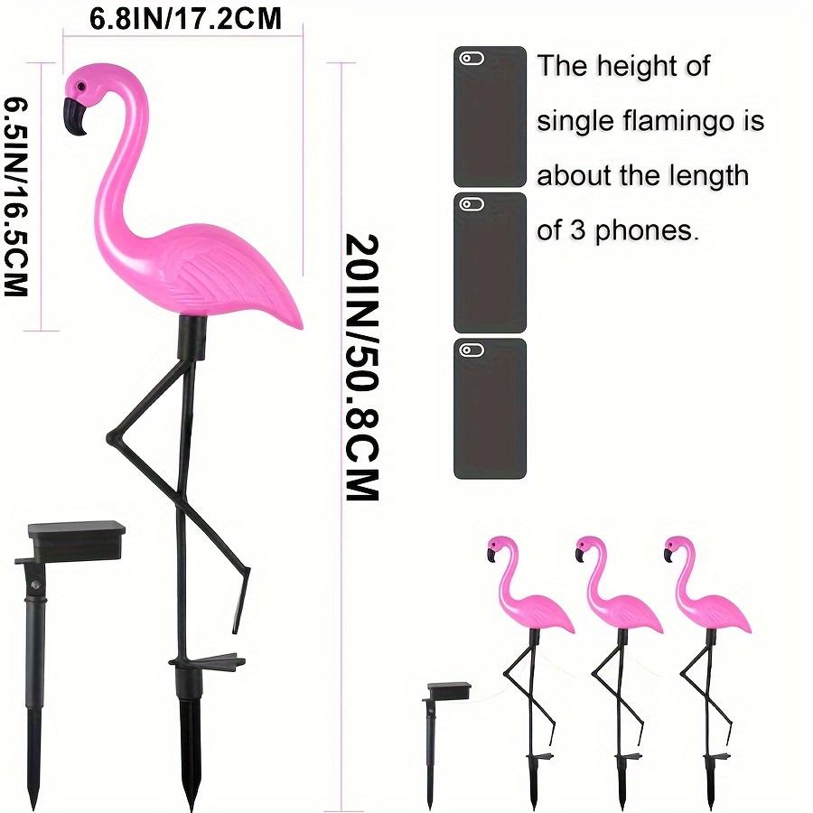 Flamingo Solar Lights, Outdoor Flamingo Patio Decoration, Flamingo Stake Lights Solar Powered, Decorative Lawn Decorative Garden Stakes Patio Pon