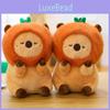 Persimmon Capybara Plush Toy Soft Stuffed Animal Gift For Kids And Collectors