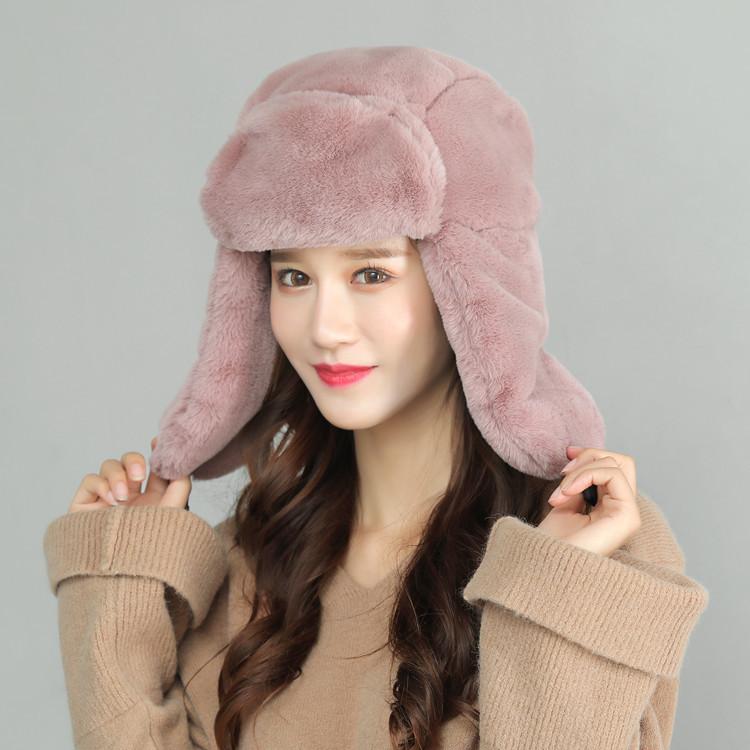 Шапка Thunderbolt женская милая зимняя теплая утолщенная защита ушей хлопковая шапка мужская ветрозащитная теплая плюшевая