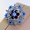 Fashion Snowflake Women Circle Floral Christmas Brooch Pin Jewelry