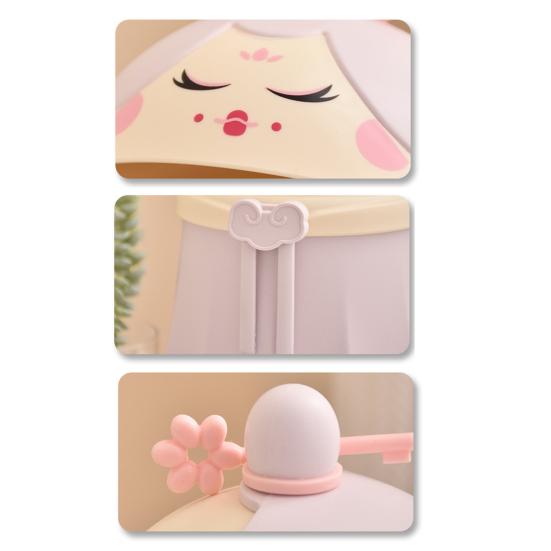 Мусорное ведро в форме принцессы для офиса, ванной комнаты, автомобиля, отеля, маленькое мусорное ведро для стола, компактный настольный мусорный бак