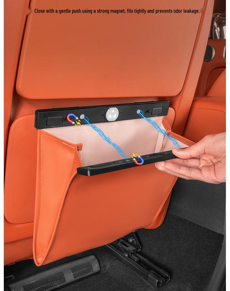 Compatible with Ideal L6-L9/i6-i8 Car Magnetic Trash Bag for Seat Back