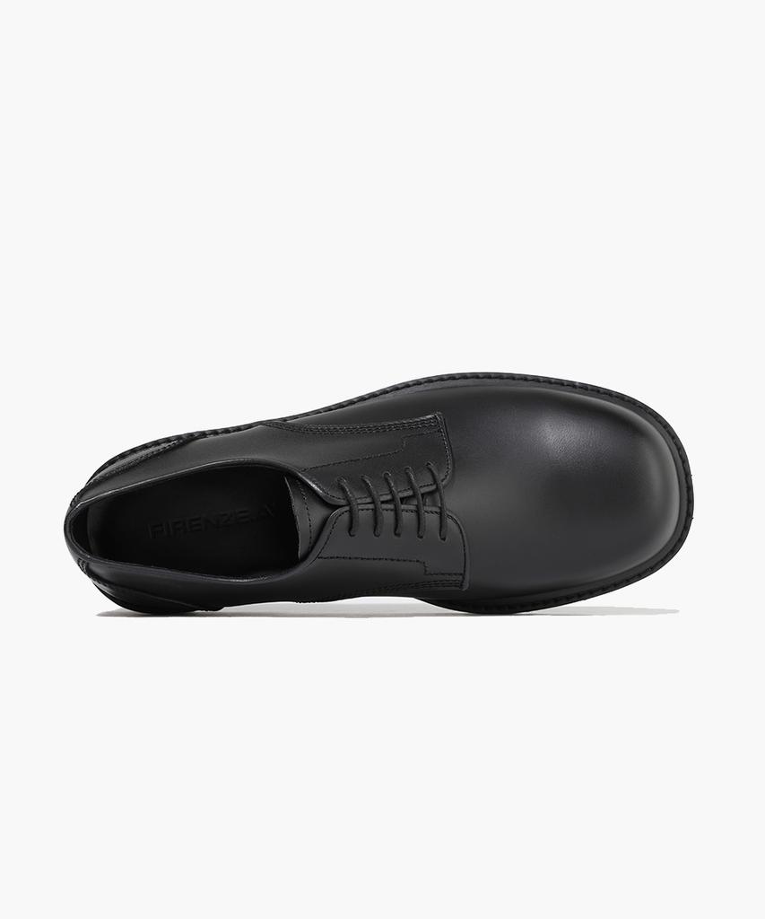 Firenze Atelier [Vibram] Минималистичная Смелая Форма Повседневный Дерби на 5 Шнурках 1080 [Черный Fg]