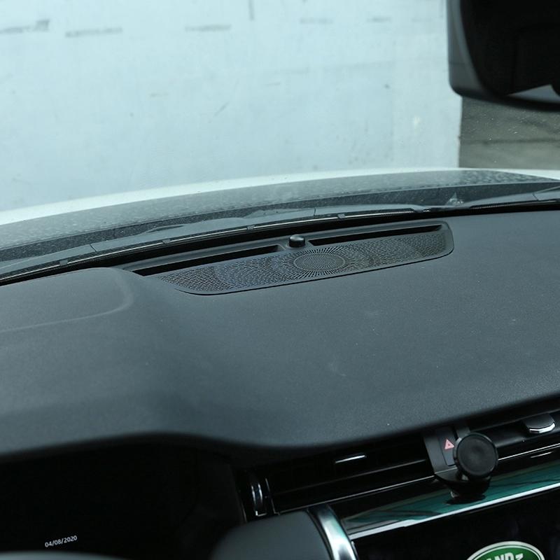 Aluminum Alloy Black Car Dashboard Speaker Cover Trim Sticker For Land Rover Discovery Sport  Auto Styling