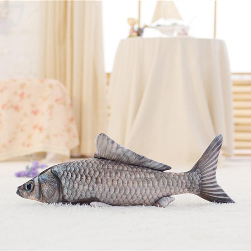 Funny Adorable Simulation Crucian Fish Plush Toy Stuffed Cartoon Animal Fish Pillow Little Fish Dolls For Baby Gift
