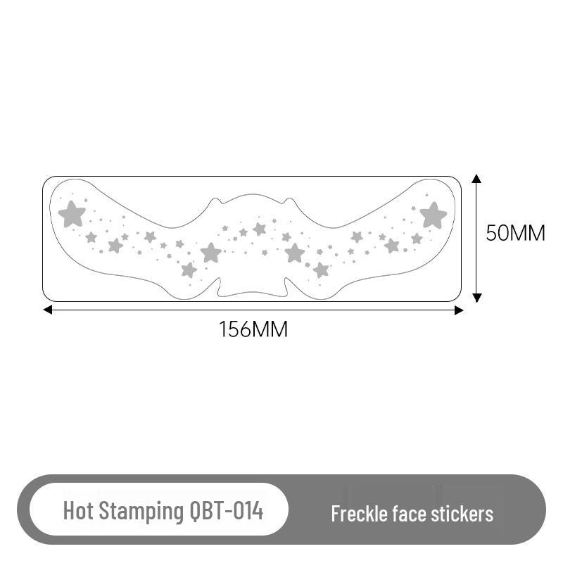 Gold & Silver Glitter Waterproof Christmas Freckle Tattoo Stickers for Party Makeup