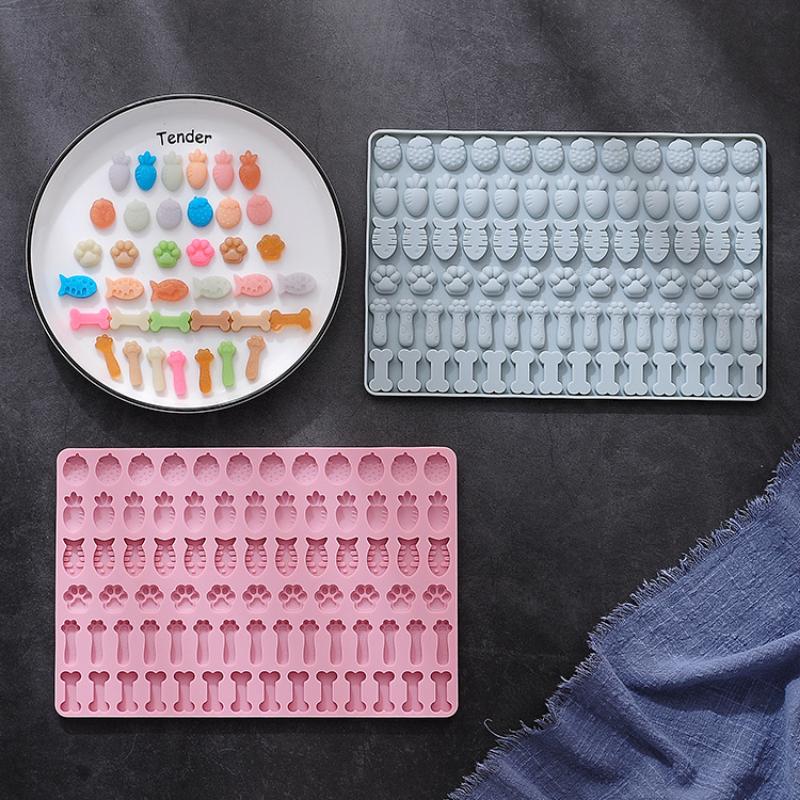 78 Клубника Кошачья лапка противень силиконовая форма косточка конфета шоколадная форма корм для собак силиконовый коврик печенье бисквит торт декор