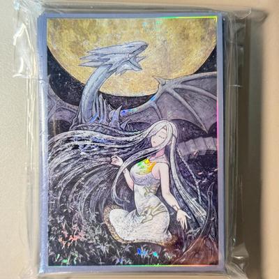 Yu-Gi-Oh! Ys1b Белые 60 протекторов для карт без Девы Голубоглазого, Дракона Голубоглазого, Голубоглазого, протекторы, [Hibi Mori]