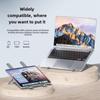 Portable Aluminum Laptop Stand with Dual Fans and Adjustable Height