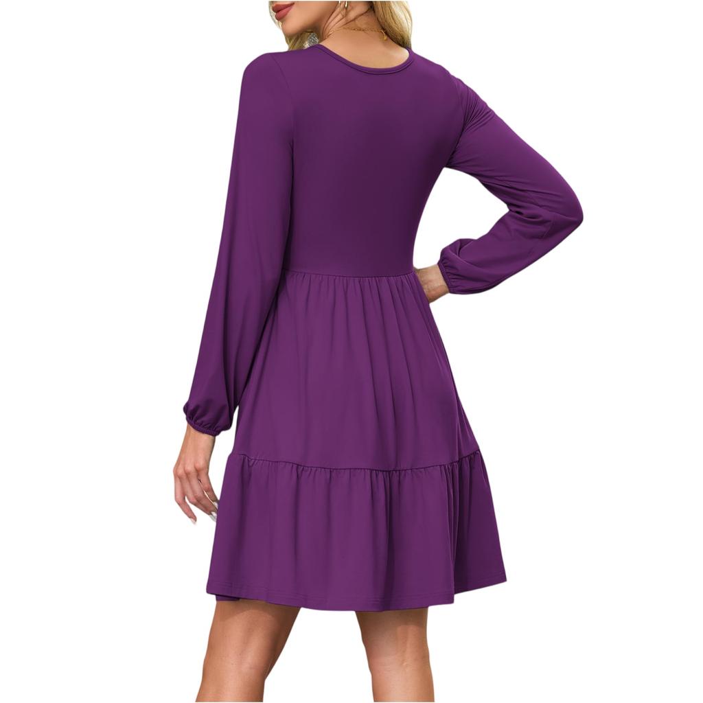 Women's Fashion Casual Long Sleeve Dresses