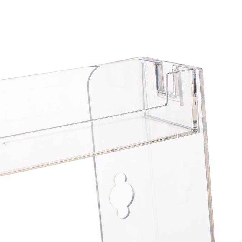 Универсальный 3-слойный прозрачный настенный держатель для лака для ногтей, держатель для косметики, органайзер для маникюрных инструментов