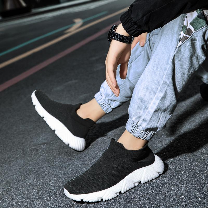 Outdoor Walking Men'S Casual Suit Wearing Mesh Platform Fashion Sneakers Breathable Large Size Versatile Vulcanized Shoes 39-47
