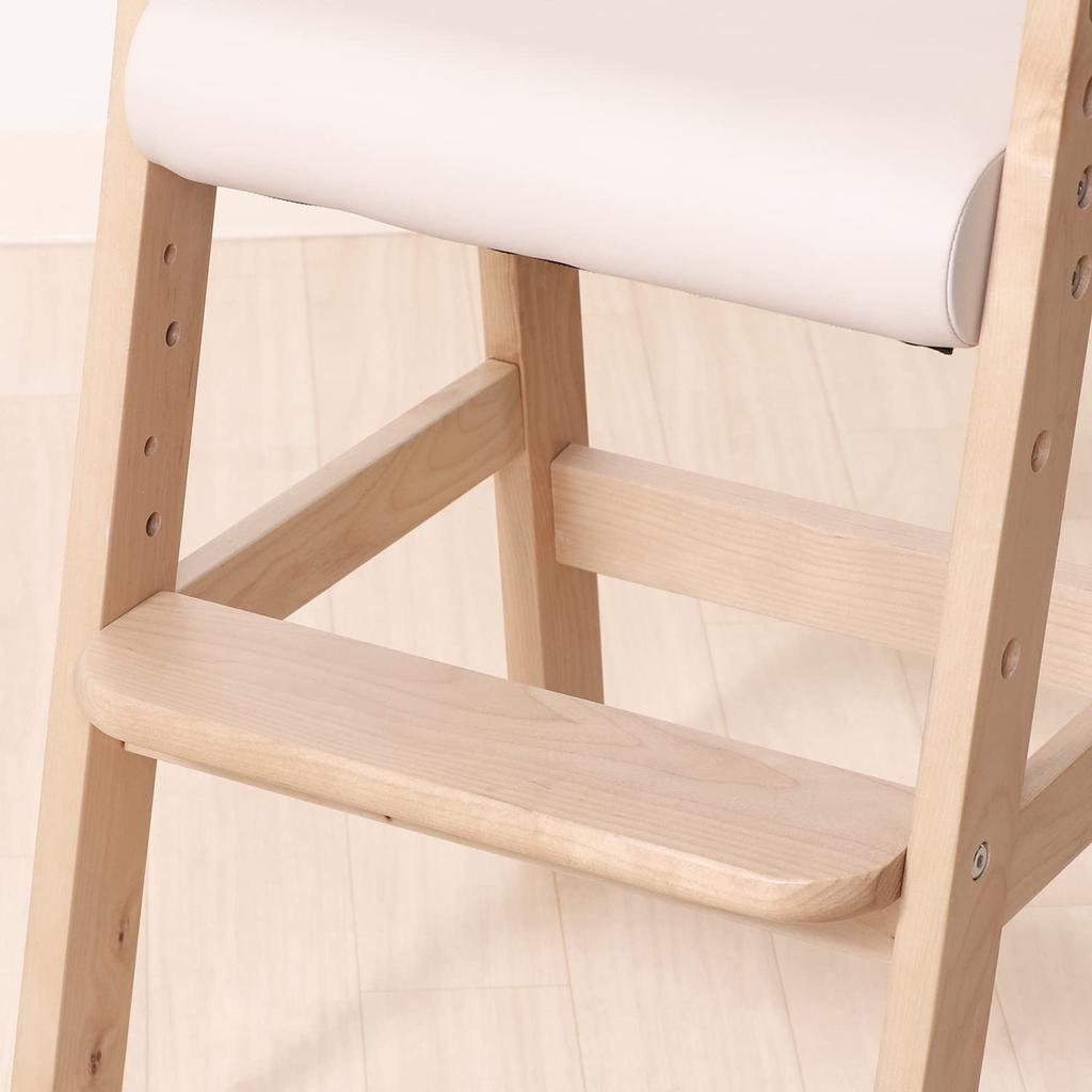 Fuji Boeki Width Depth Height Natural Height Ages Baby/Kids Chair, 15387, 35cm, 41cm, 74.5cm, Wood, 3-Level Adjustable, 2-5