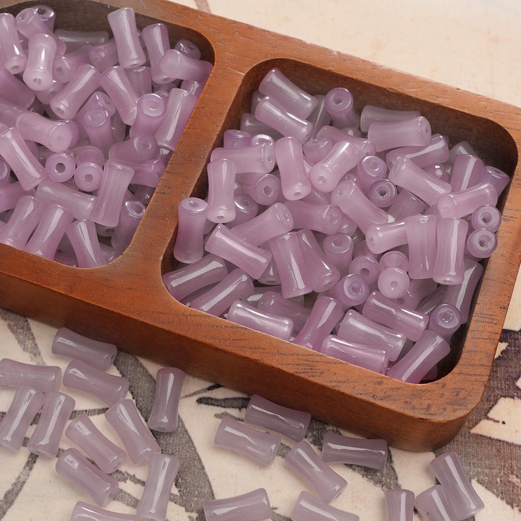 Стеклянные ореолы для окрашивания Бамбуковые бусины Бусины в старинном стиле Бусины ручной работы Аксессуары для бисера Глазурь Имитация нефрита Бусины Материалы